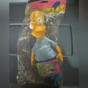 The Simpsons Bart Simpson Vinyl Doll 1990 Presents New Sealed